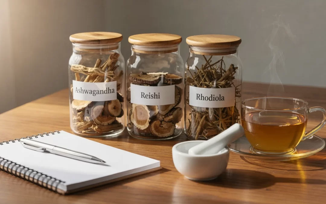 Guía de adaptógenos: ashwagandha, reishi, rhodiola
