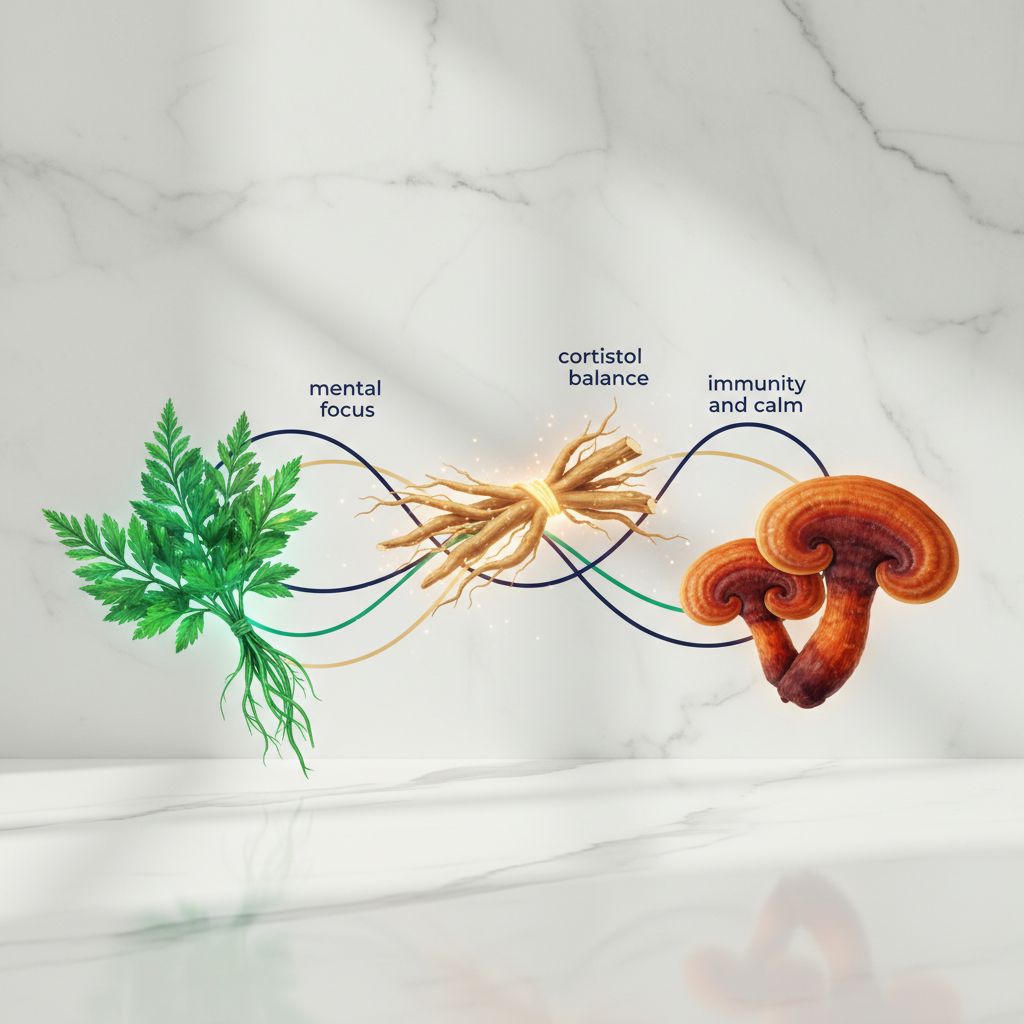 rhodiola funghi ginger