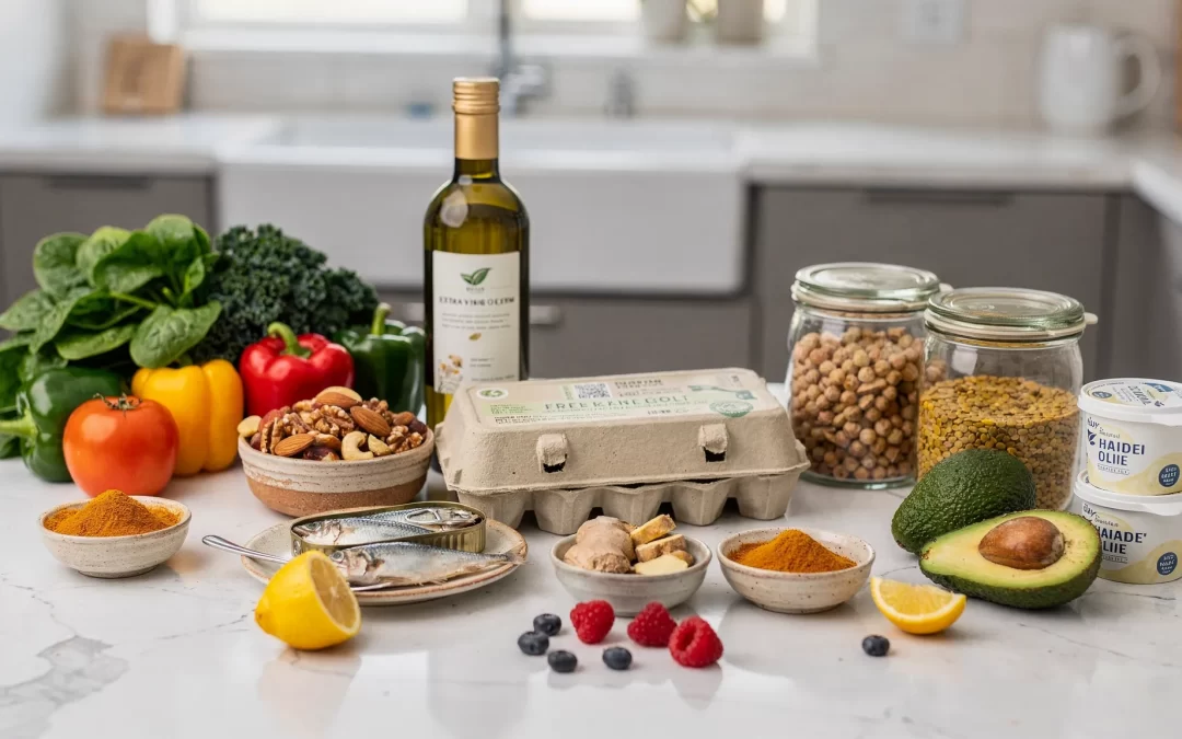 Dieta antiinflamatoria para ejecutivos: lista de compra simple