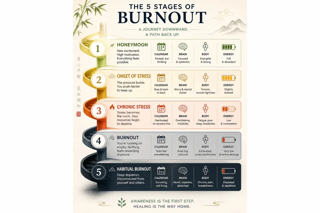 5 stages burnout 2 display
