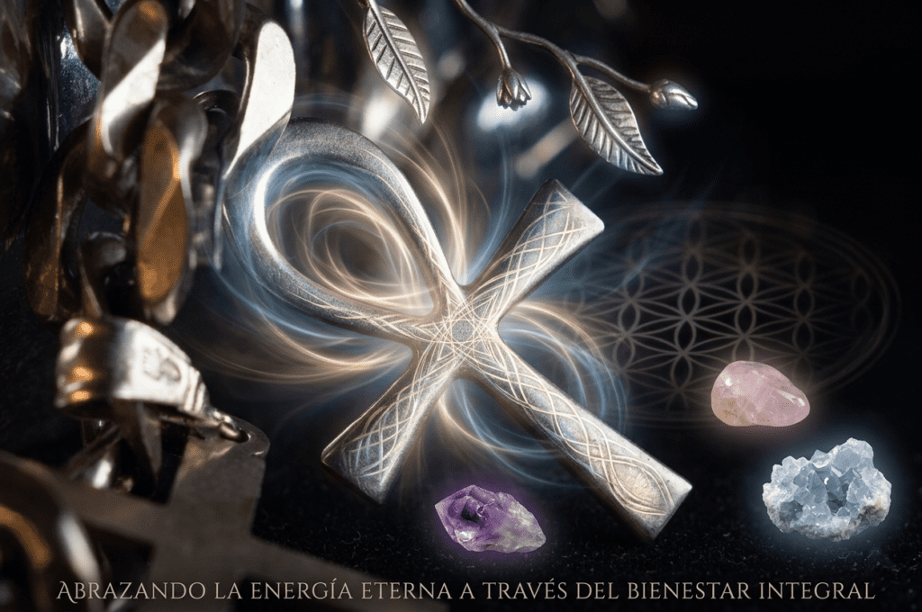 Ankh silver symbol Bienestar integral