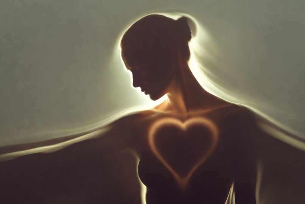 elegant silhouette with energy depletion and shen disturbance