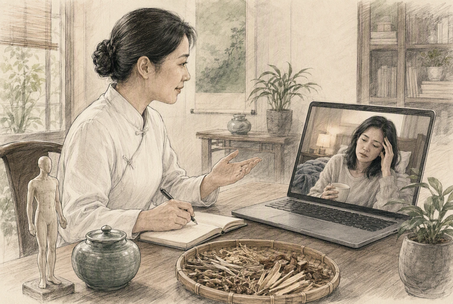 Remote consultation for stress and sleep support