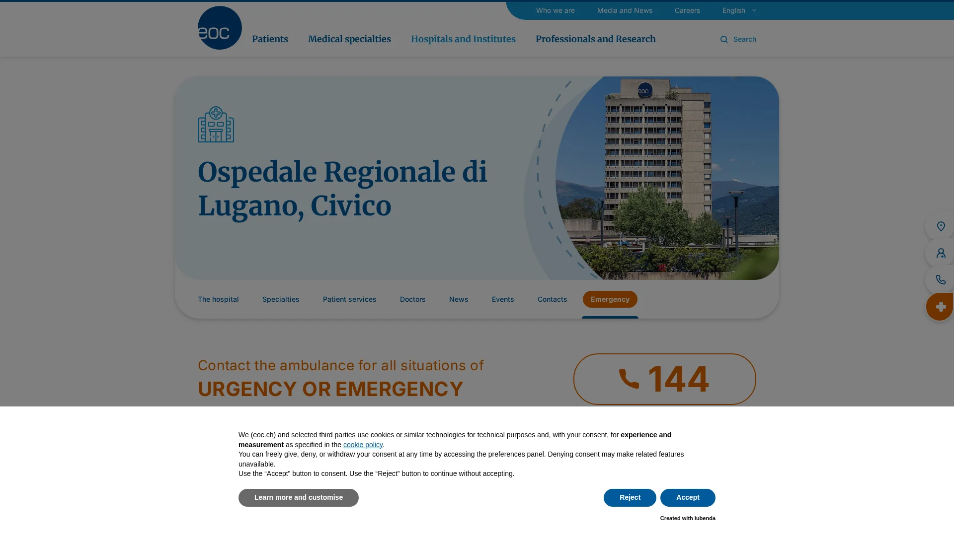 Conventional care in Lugano