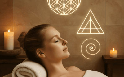 business woman in a spiritual spa