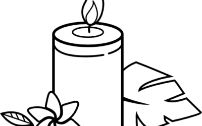 candle_Eight Black Dots