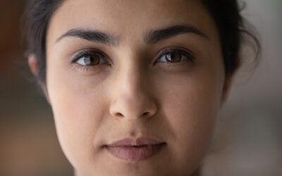 Face portrait of beautiful young Indian woman