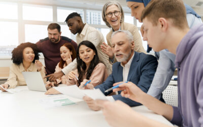 Group business people brainstorming, sharing ideas in office. Meeting. Successful business, startup