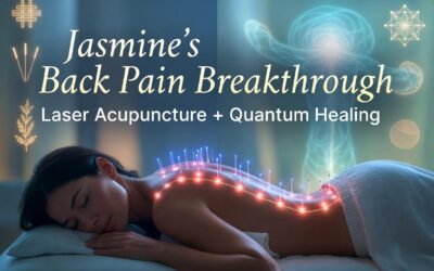 Jasmine s back pain breakthrough Laser Acupuncture Breakthrough Story Illustration