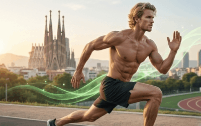 man run barcelona day athlete