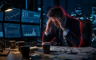 successful but exhausted executive