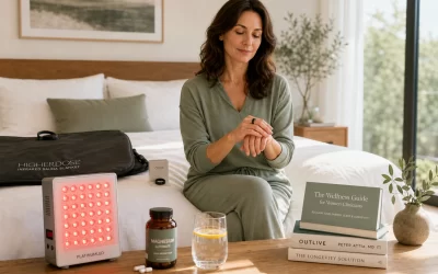 wellness blog modern minimalist bedroom with soft morning light streaming through large windows